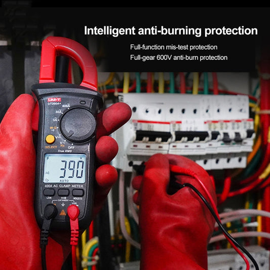 UNI-T UT200B+ 600A Digital Clamp Multimeter AC/DC Voltage Detector Frequency Resistance Tester by UNI-T