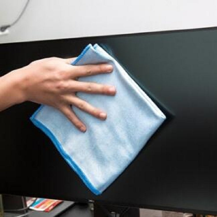 Microfiber Wipe Glass Non-Marking Cleaning Cloth, Size:30x30cm, Colour:Blue by buy2fix