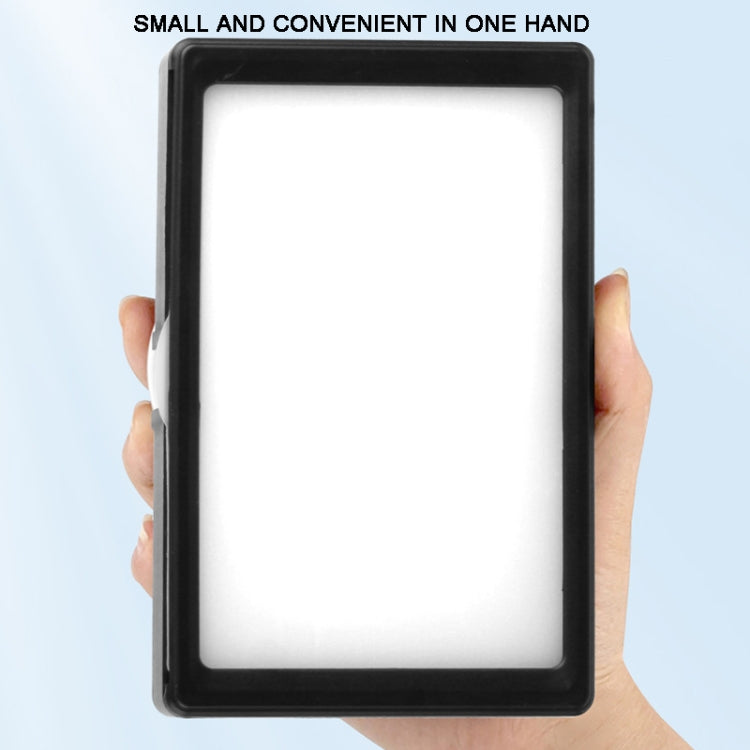 6 Inch 3200-5500K Three-color Temperature Photography Flat-panel Live Fill Light,Spec: Overhead Bracket by buy2fix