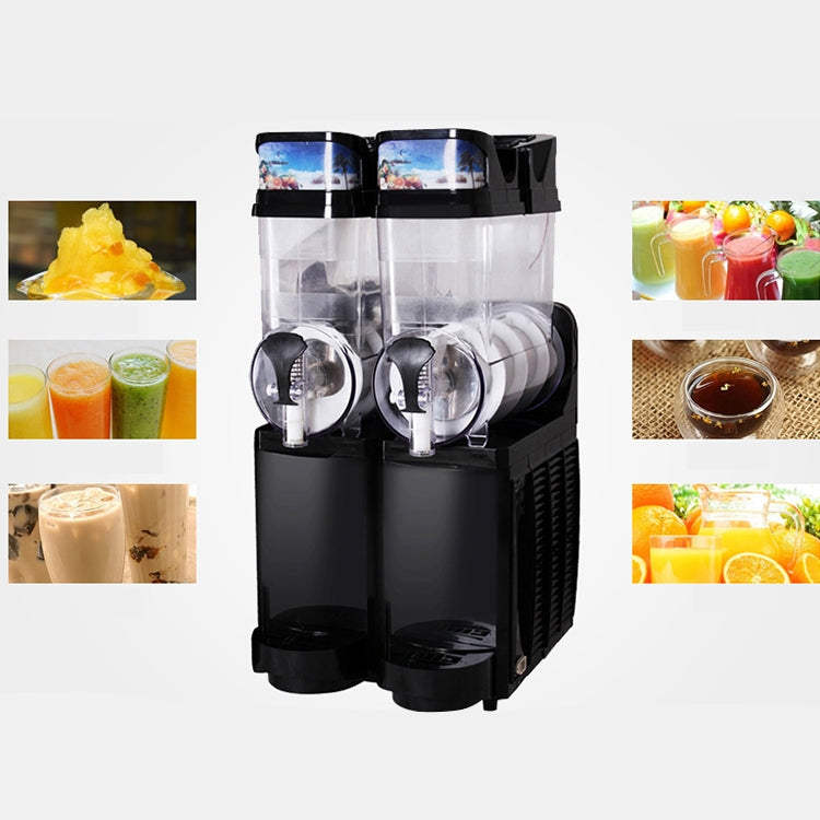 Single Cylinder Snow Melting Machine Large Capacity Smoothie Machine Milk Tea Shop Desktop Slush Fruit Juice Machine, Plug Standard:UK Plug(Black) by buy2fix