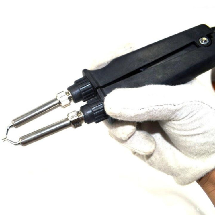 Double Soldering Iron Tweezers 902 Handle Pliers Electric Soldering Iron Clip Soldering Station Accessories(902) by buy2fix