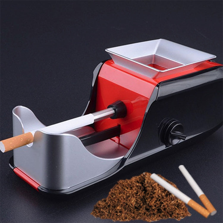 Electric Cigarette Maker Automatic Cigarette Puller Set Empty Tobacco Pipe Household Tobacco Equipment, EU Plug(Red) by buy2fix