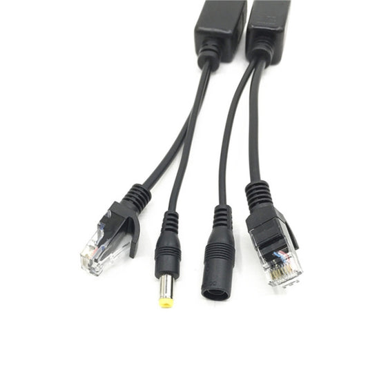15 PCS POE Split Line Network Camera Power Splitter RJ45 Network Port Power Supply(Black) by buy2fix