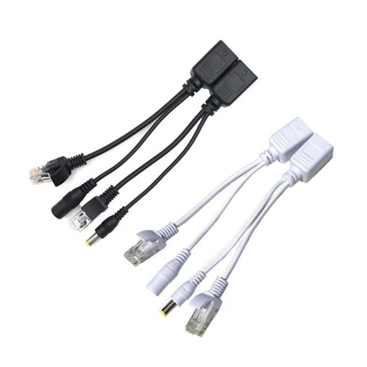 15 PCS POE Split Line Network Camera Power Splitter RJ45 Network Port Power Supply(Black) by buy2fix