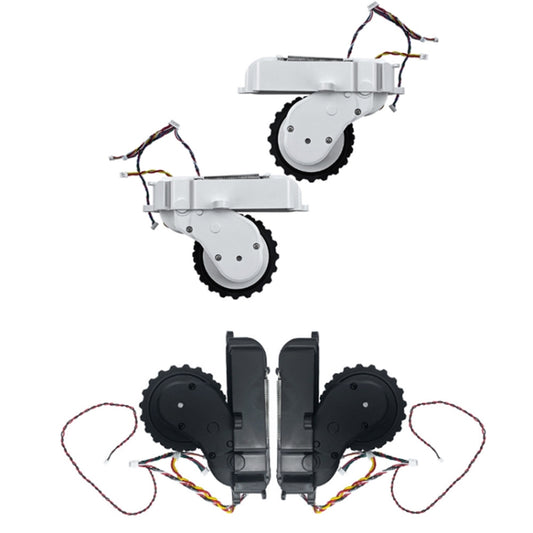 2 PCS Sweep And Mop Machine Walking Wheel For Mijia STYJ02YM / MVVC01-JG(White) by buy2fix