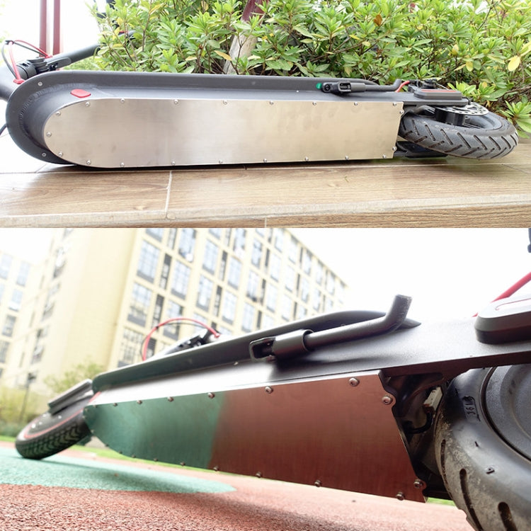 For Xiaomi M365 Scooter Stainless Steel Bottom Cover Waterproof Scooter Chassis Protection Accessories, Random Color Delivery by buy2fix