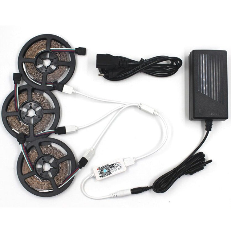 15M 450 LEDs Bluetooth Suit Smart Music Sound Control Light Strip Waterproof 5050 RGB Colorful Atmosphere LED Light Strip With 24-Keys Remote Control(AU Plug) by buy2fix