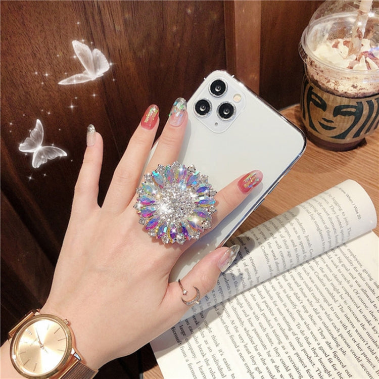 2 PCS Lazy Man Live Shooting Mobile Phone Rotating Ring Buckle Holder, Style:Small Diamond by buy2fix