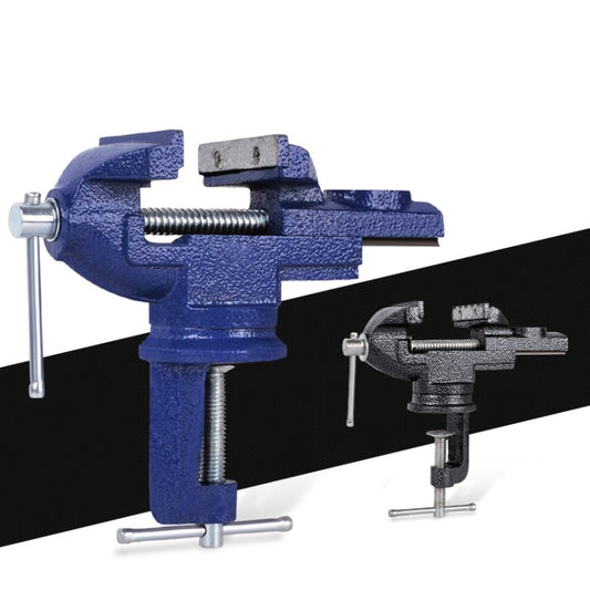 360-Degree Rotating Small Vise Table Flat Universal Table Clamp, Random Color Delivery, Size:65mm by buy2fix