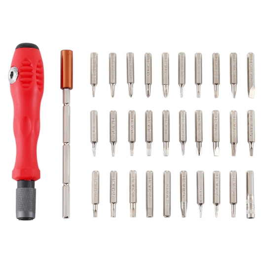 32-in-1 CRV Steel Mobile Phone Disassembly Repair Tool Multi-function Combination Screwdriver Set(Red) by buy2fix