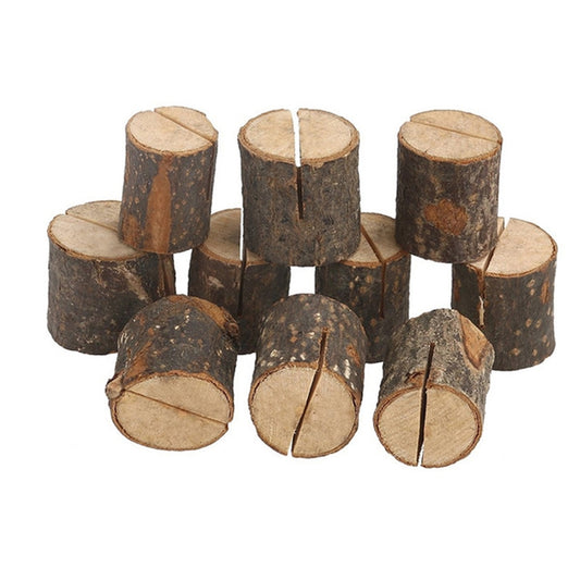 10 PCS Log Stump Note Holder Photo Clip Creative Home DIY Decorative Ornaments Shooting Props by buy2fix