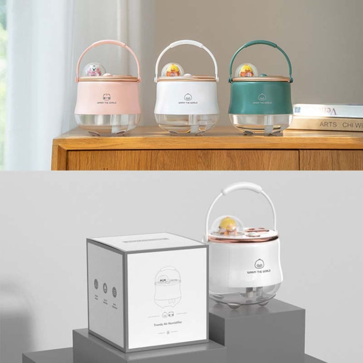 F08 Wired Water Replenishing Double Spray Humidifier LED Night Light Humidifier(Pink) by buy2fix