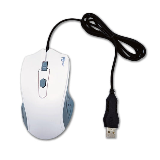 Pcsensor MOS4 4 Keys 2400DPI Game Intelligent Voice Recognition Input Mouse, Cable Length: 1.5m(Mute) by Pcsensor