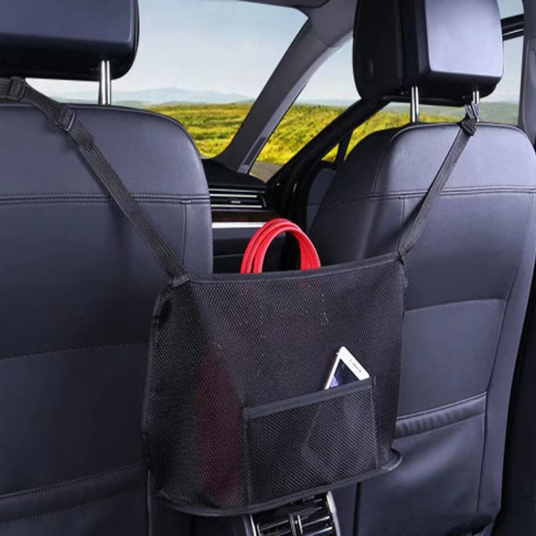 Car Seat Hanging Storage Bag, Style:Without Pocket(Black) by buy2fix
