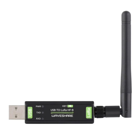 2pcs Waveshare 24516 USB To LoRa Data Transfer Module Based On SX1262 HF Version Using XTAL Crystal Oscillator by WAVESHARE