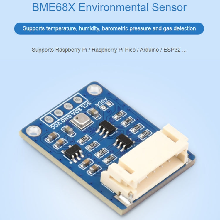 Waveshare BME680 Environmental Sensor Supports Temperature / Humidity / Barometric Pressure / Gas Detection by Waveshare