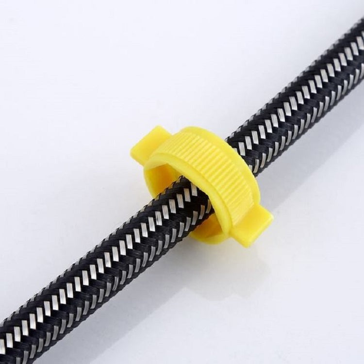 304 Stainless Steel Metal Weave High-pressure Explosion-proof Hot And Cold Water Inlet Hose, Size:80 cm by buy2fix