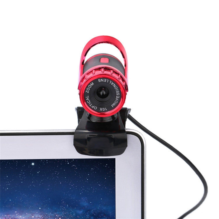 HXSJ A859 480P Computer Network Course Camera Video USB Camera Built-in Sound-absorbing Microphone(No Camera Function Red) by HXSJ