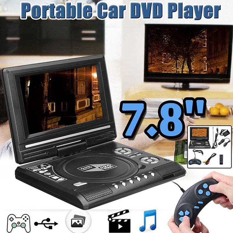7.8 inch Portable DVD with TV Player, Support SD / MMC Card / Game Function / USB Port(EU Plug) by buy2fix