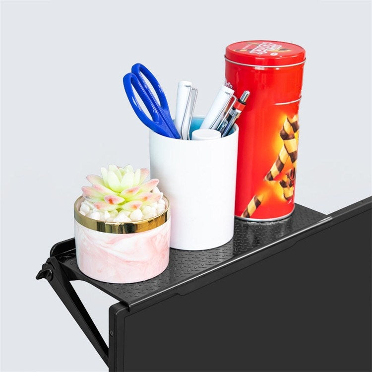 Creative Multi-functional Storage Rack Computer Monitor Holder, Size:L(Black) by buy2fix