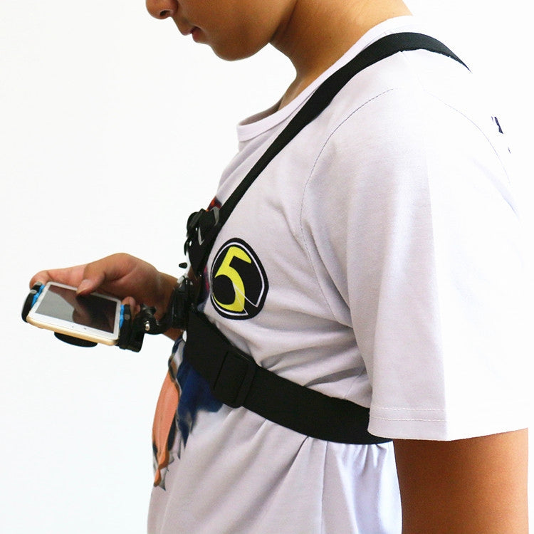 Chest Fixed Strap Mobile Phone Holder for 4-6.5 inch Mobile Phone by buy2fix