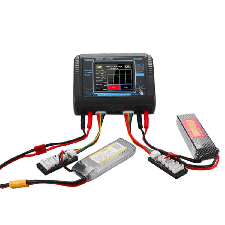 HTRC T240 Touch Balance Model Airplane Lithium Battery Charger Remote Control Car Toy B6 Charger, EU Plug by HTRC