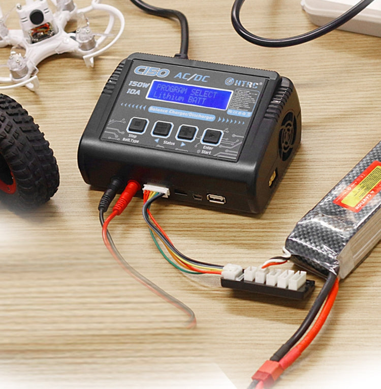 HTRC C150 Smart Balance Charger High Voltage Lithium Battery Charger, US Plug by HTRC