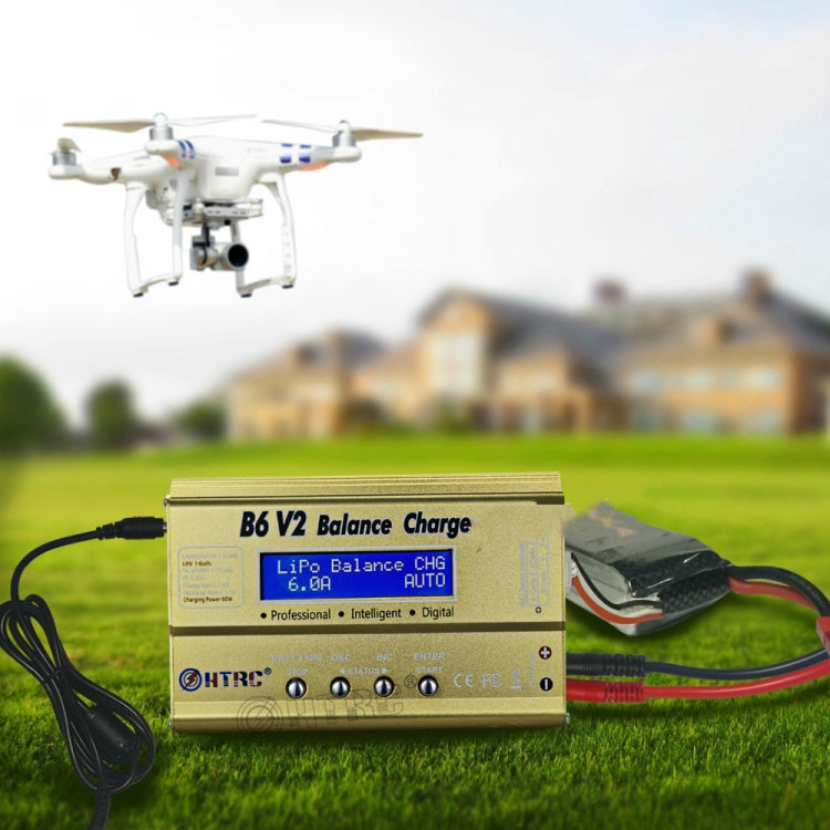 HTRC B6 V2 Model Airplane Charger Smart Balance Charger, AU Plug by HTRC