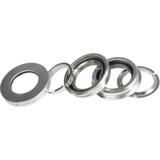 Litepro Folding Bike Headset 44mm Built-in Bearing Headset For Dahon BYA412 P18 P8 Headset, Color:Silver by Litepro