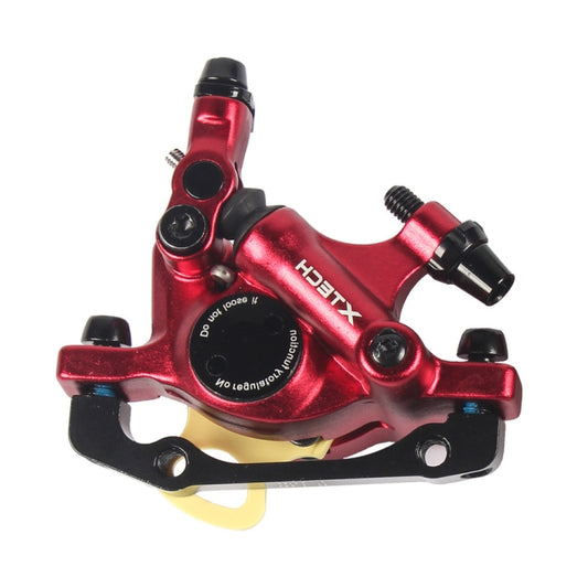 ZOOM HB100 Mountain Bike Hydraulic Brake Caliper Folding Bike Cable Pull Hydraulic Disc Brake Caliper, Style:Front(Red) by Zoom
