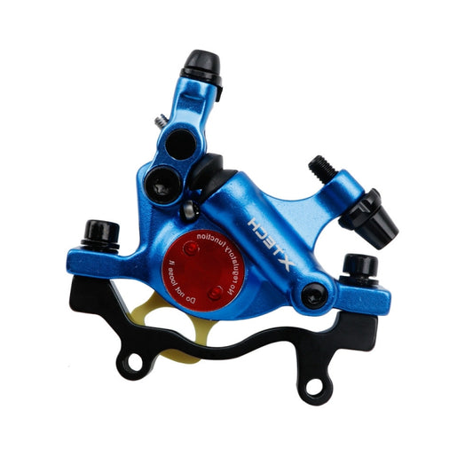 ZOOM HB100 Mountain Bike Hydraulic Brake Caliper Folding Bike Cable Pull Hydraulic Disc Brake Caliper, Style:Rear(Blue) by Zoom