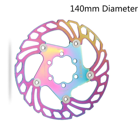 IIIPRO Floating Disc Road Mountain Bike Six Nail Disc Brake Disc, Size:140mm(Colorful) by IIIPRO