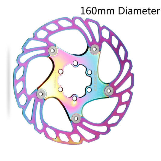 IIIPRO Floating Disc Road Mountain Bike Six Nail Disc Brake Disc, Size:160mm(Colorful) by IIIPRO