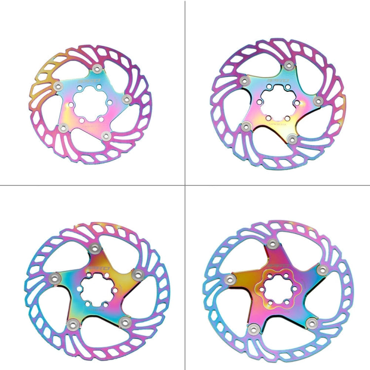 IIIPRO Floating Disc Road Mountain Bike Six Nail Disc Brake Disc, Size:203mm(Colorful) by IIIPRO