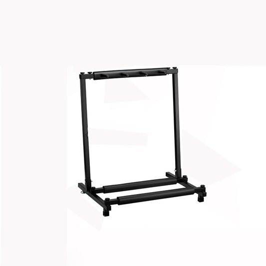 Foldable Long Metal Guitar Display Stand Shelf, Specification:Three Racks by buy2fix
