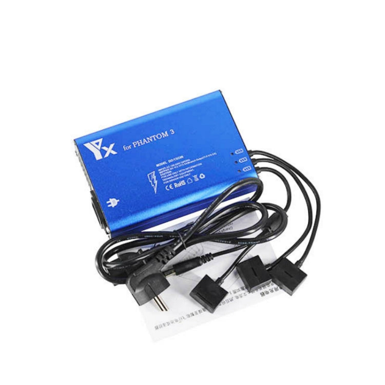 4 in 1 Parallel Power Hub Intelligent Battery Controller Charger for DJI Phantom 3 Standard SE FPV Drone, Plug Type:EU Plug by buy2fix