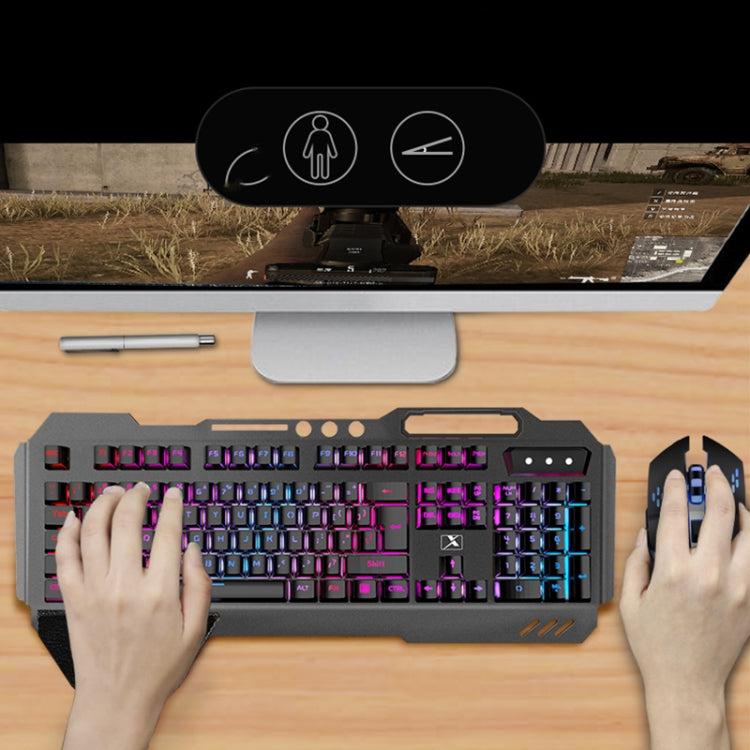 K680 RGB Rechargeable Gaming Wireless Keyboard and Mouse Set(White) by buy2fix