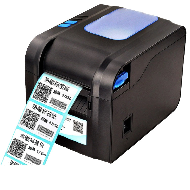Xprinter XP-370B Barcode Printer Self-adhesive QR Code Printer Label Clothing Tag Thermal Ticket Machine(UK Plug) by Xprinter