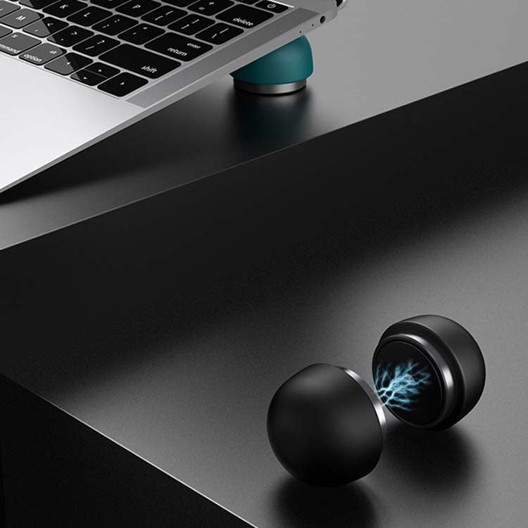 Creative Laptop Compact Portable Invisible Mushroom Stand Desktop Heightening Fan Heater Shelf(Black) by buy2fix