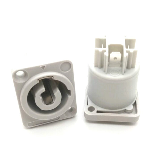 10 PCS Power Amplifier Audio Speaker Three-core Power Plug 3P LED Screen Power Audio Socket by buy2fix