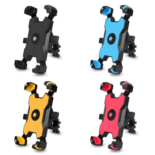 Electric Bicycle Mobile Phone Holder Can Be Rotated 360-degree Mobile Phone Holder Four-way Adjustment Bracket for Motorcycle, Style:Handlebars(Yellow) by buy2fix