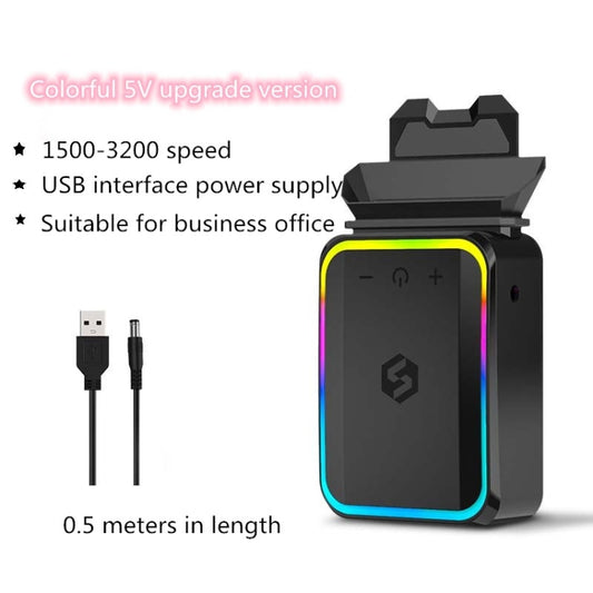 Suohuang Computer Notebook Exhaust Radiator Side Suction Fan Machine for Lenovo/ASUS/Dell laptops, Style:Colorful -5V Upgrade Version by buy2fix