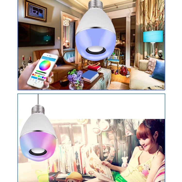 E27 LED Music Bulb Smart Colorful Remote Control Wake Up Light, Color temperature: APP Multi-link Music Light by buy2fix