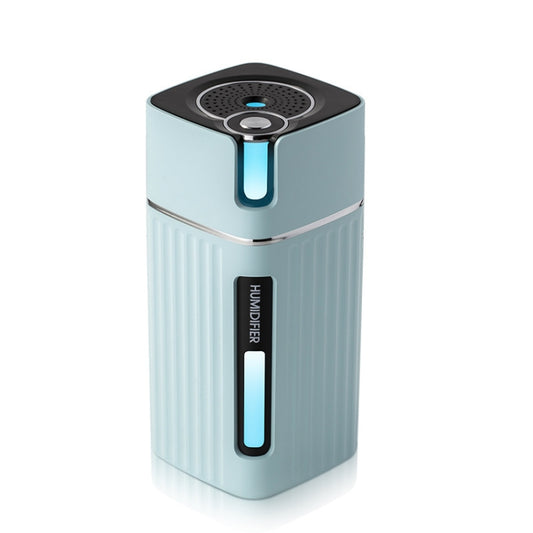 Humidifier USB Office Home Car Mute Portable Colorful Air Purifier(Blue) by buy2fix