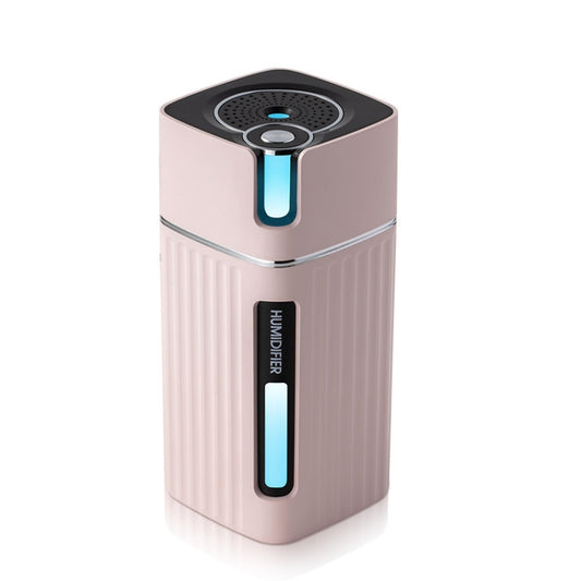 Humidifier USB Office Home Car Mute Portable Colorful Air Purifier(Pink) by buy2fix
