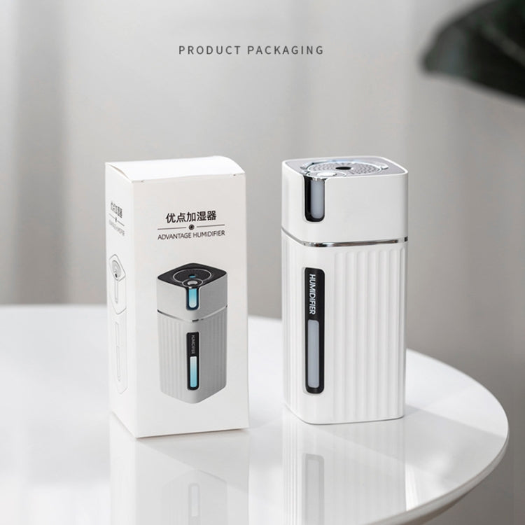 Humidifier USB Office Home Car Mute Portable Colorful Air Purifier(White) by buy2fix
