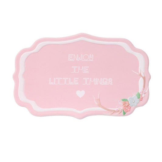 2 PCS Car Interior Decoration Anti-slip Mat PVC Soft Rubber Coaster Placemat(Fun Powder) by buy2fix