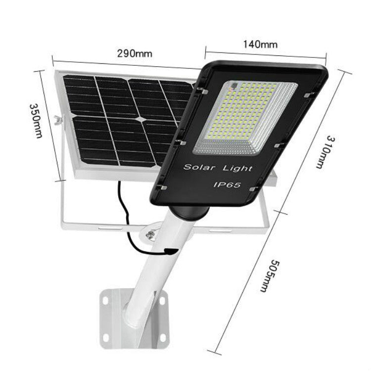 T3 122 LEDs Solar Street Light Outdoor Waterproof Road Lighting Smart Street Light with Remote Control by buy2fix