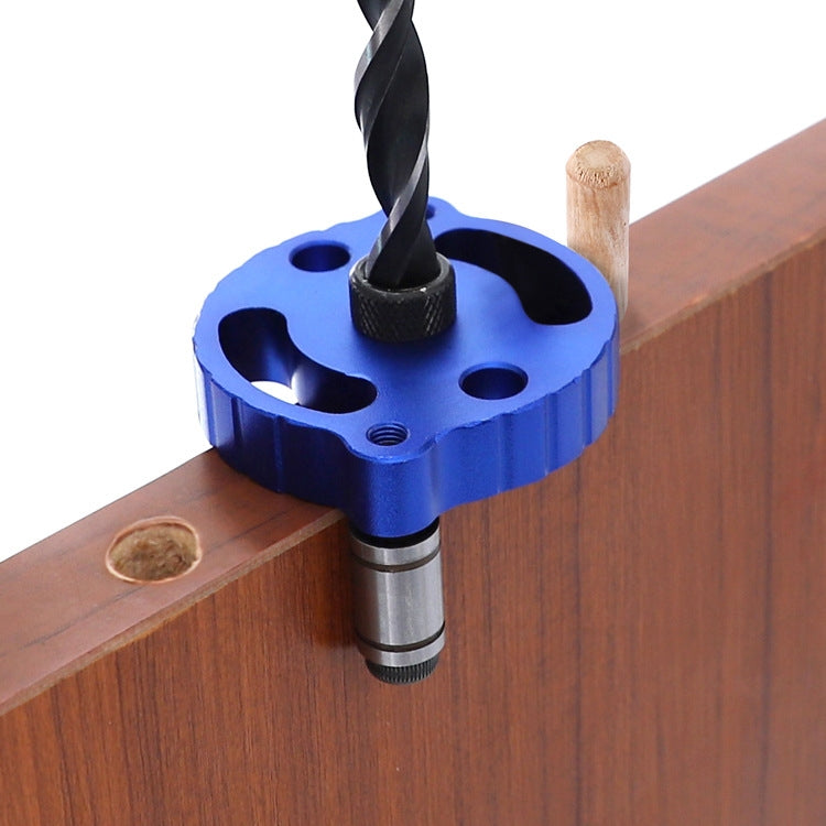 Woodworking Straight Hole Puncher Self-Centering Dowel Splicing Drilling Locator Woodworking Drilling Tool, Style: Blue by buy2fix