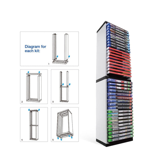 DOBE Console Game Cd Storage Rack Can Accommodate 36 Double-Layer Disc Racks For PS5 by DOBE
